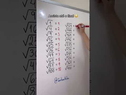 Tabela com todas as RAIZES 😱