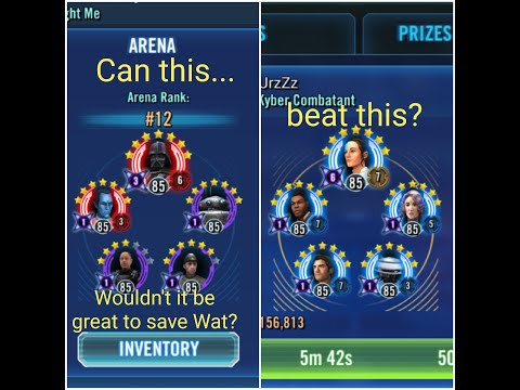 SWGOH - Testing Moff Gideon/Piett/No Wat vs Rey