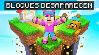 Minecraft pero los BLOQUES DESAPARECEN CADA SEGUNDO!