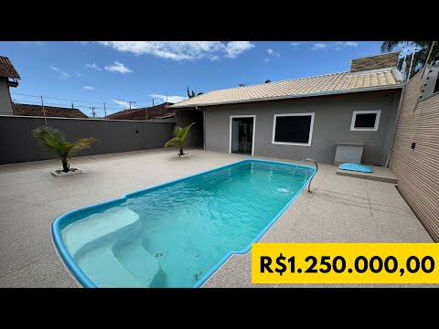 CASA INCRÍVEL NA BARRA DO SAÍ - ITAPOÁ SANTA CATARINA COM 3 QUARTOS