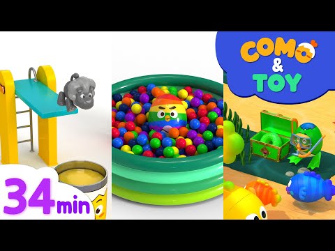 Como | Summer Series 34min | Learn colors and words | Como Kids TV