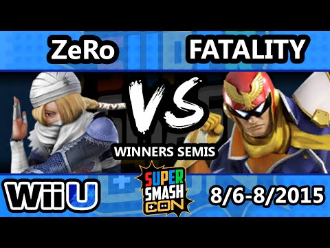 Super Smash Con - Fatality (Captain Falcon) Vs. ZeRo (Diddy Kong) - Winners Semis - Smash Wii U