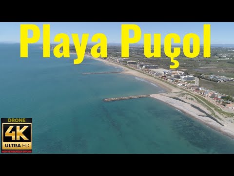 Playa Puçol-Playa Puzol.Drone 4K
