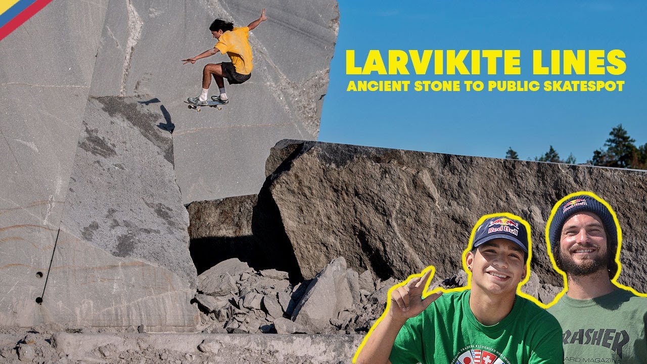 Creando un skatepark con trozos de montaña en Noruega