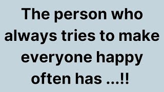 The person who always tries to make everyone happy..! - Psychology says | Human Behavior Psychology