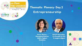 Thematic  Plenary  Day 2 Entrepreneurship