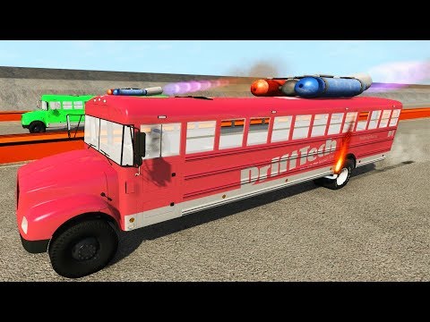 School BUS Beast MODE! Crashes - BeamNG DRIVE | CrashTherapy