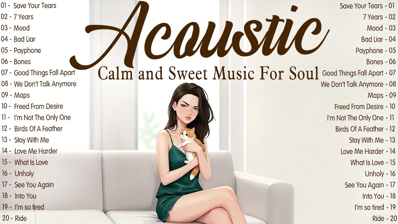 Most Peaceful Acoustic Songs 2026 with Lyrics 🍃 Calm and Sweet English Music For Soul