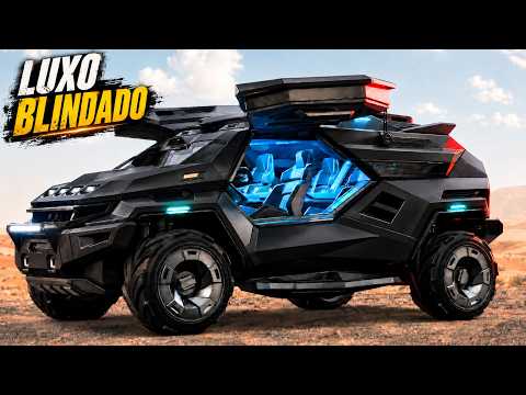 BLINDADOS DE LUXO QUE PARECEM FORTALEZAS SOBRE RODAS