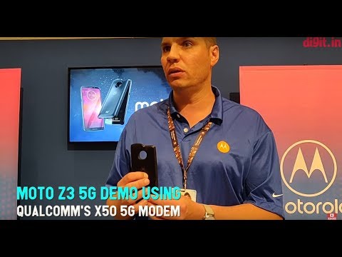 Moto Z3 5G Demo Using Qualcomm's X50 5G Modem | Digit.in