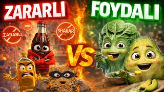 Bu mahsulotlar ichingni nima qiladi? 😱 (ZARARLI vs FOYDALI)
