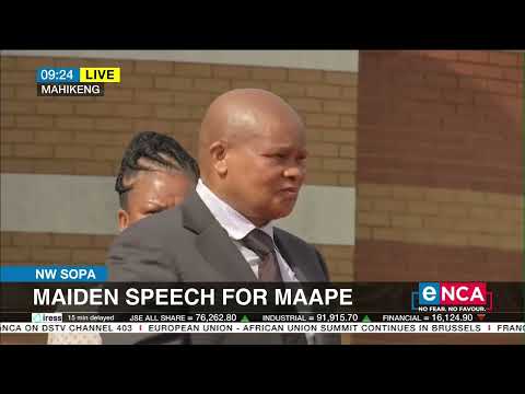 NW SOPA Maiden speech for Maape