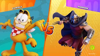 Nickelodeon All-Star Brawl - Garfield vs Shredder - Gameplay PC