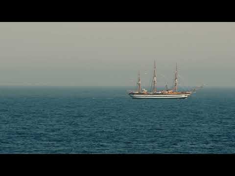 Amerigo Vespucci Sailing Ship in the Open Sea