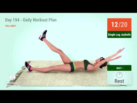 Day 194 - Daily Workout Plan: FULL BODY (83 Calories)