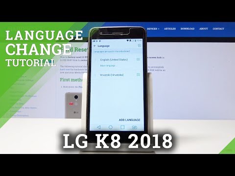 How to Change Language in LG K8 2019 - Language Settings