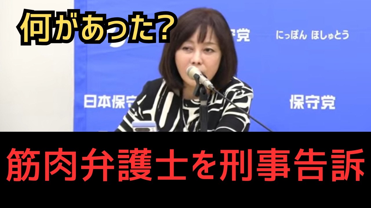 今後の展開は？日本保守党が筋肉弁護士こと桜井弁護士を刑事告訴‼（日本保守党/百田尚樹/有本香/北村晴男）