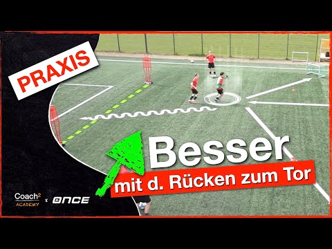 1:1 mit dem Gegner im Rücken verbessern I Coach² - Fußballtraining