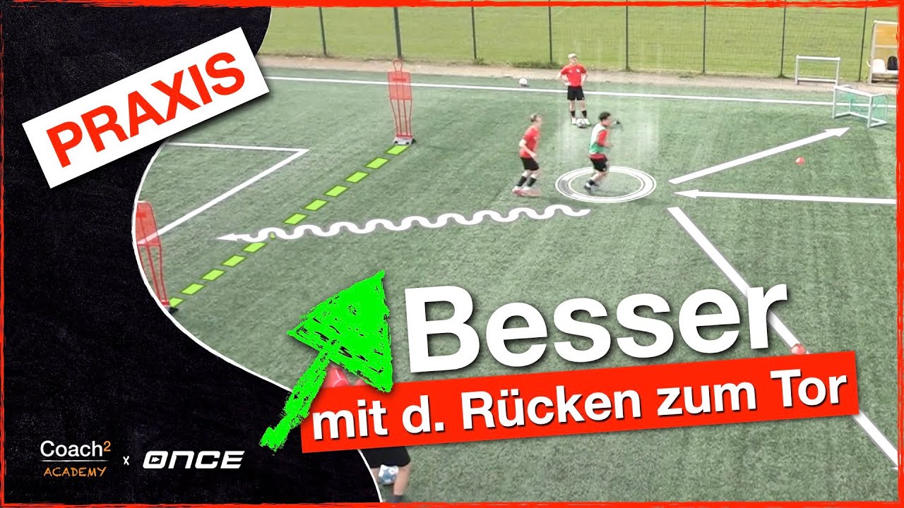 1:1 mit dem Gegner im Rücken verbessern I Coach² - Fußballtraining