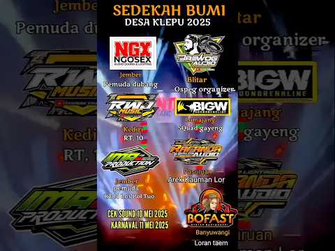 Jadwal Cek Sound & Karnaval Desa Klepu Jepara #soundsystem #ceksound #karnaval