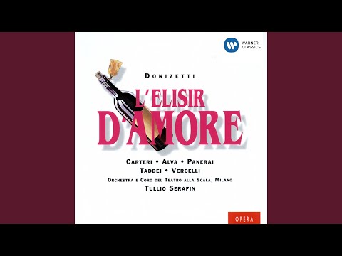L'elisir d'amore, Act 1: Cavatina. "Della crudele Isotta" (Adina, Giannetta, Nemorino, Coro)