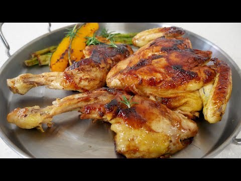 오븐 없이 팬으로 만드는 닭구이! 닭한마리로 통째로 구워 치킨 만들어드세요~