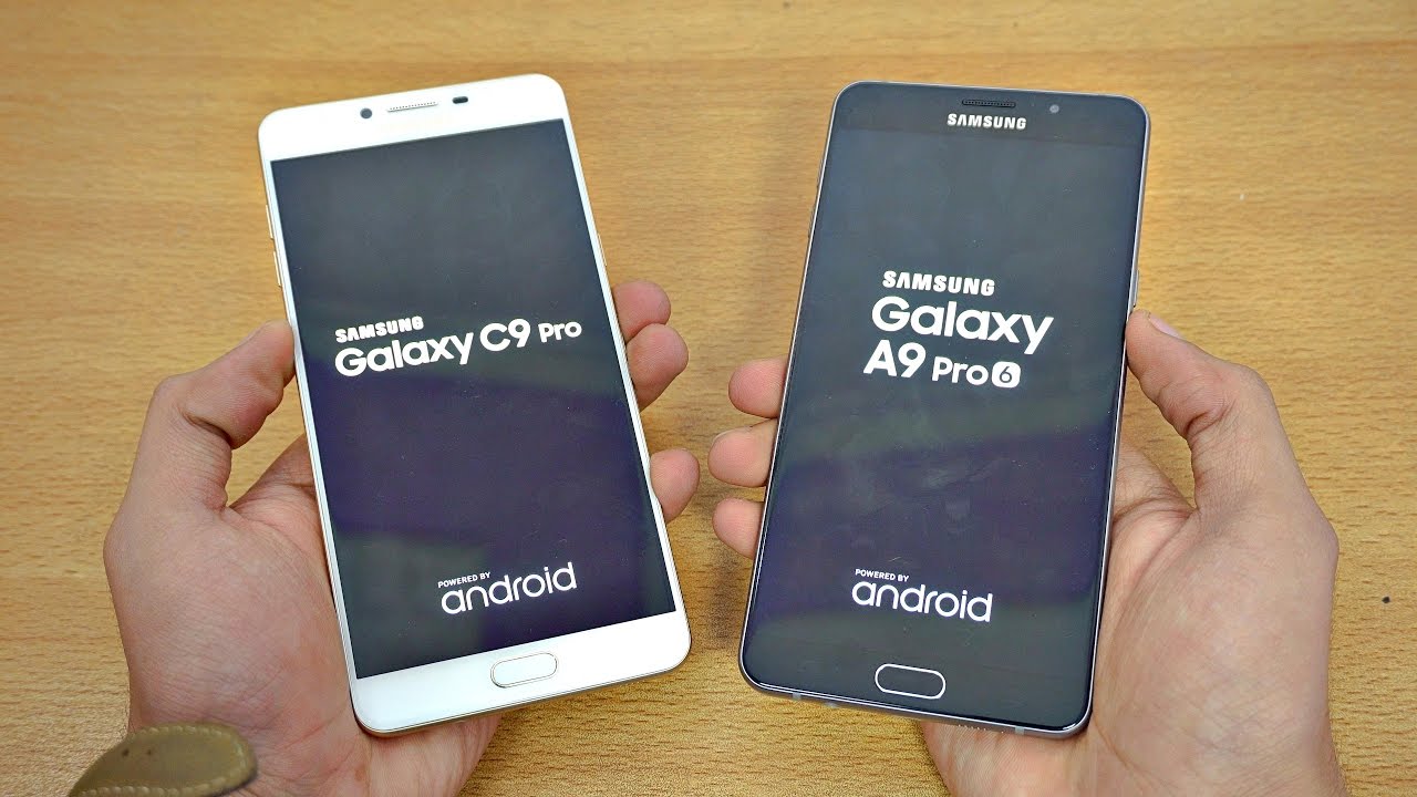 Samsung Galaxy C9 Pro vs Galaxy A9 Pro - Speed Test! (4K)