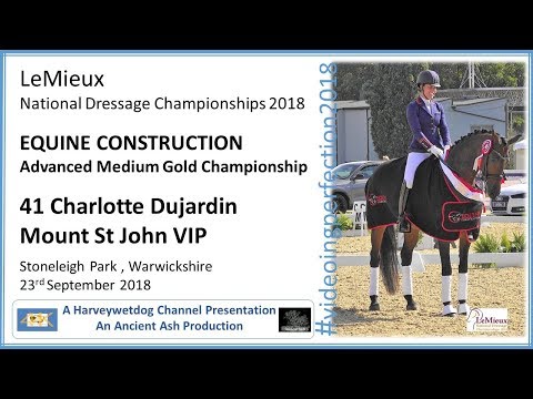 Charlotte Dujardin and Mount St John VIP ADV MED Gold; LeMieux National Dressage Championships 2018