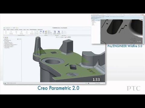 Compare Modifying Imported Models in Creo Parametric (& FMX) and Pro/ENGINEER - PTC