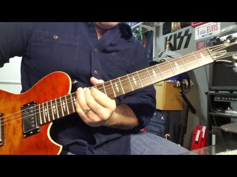 Michael Rockert guitar tutorial - Thrills In The Night (KISS)