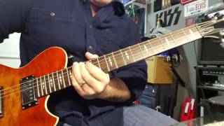Michael Rockert guitar tutorial - Thrills In The Night (KISS)