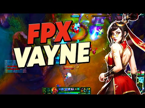 FIRST TIME IM PLAYING WITH FPX SKIN! ADC VAYNE GAMEPLAY - Bot Lane Vayne Guide