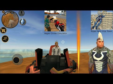 ► Vegas Crime Simulator , Superman Army Camp Battle | Rope Hero Vice Town Zombie New Update