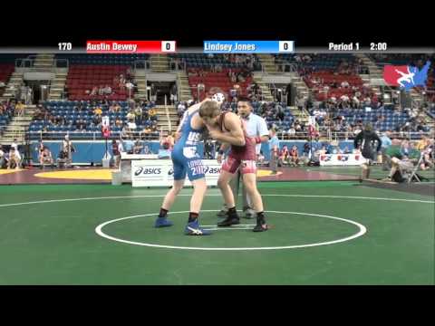 Fargo 2012 170 Round 1: Austin Dewey (Idaho) vs. Lindsey Jones (Georgia)
