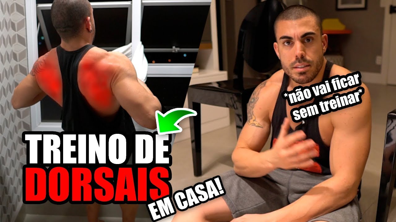 Treino de dorsais em casa