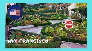SAN FRANCISCO: Lombard Street 😲 is most crooked street in the world (USA)