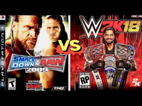 WWE Smackdown VS Raw 2009 Finishers VS WWE 2K18 Finishers Comparison👏😍WHO IS THE BEST👏😍