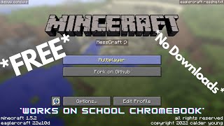 How to Play Minecraft Online *Unblocked on School Chromebooks* (100% Free) | Messcraft Tutorial