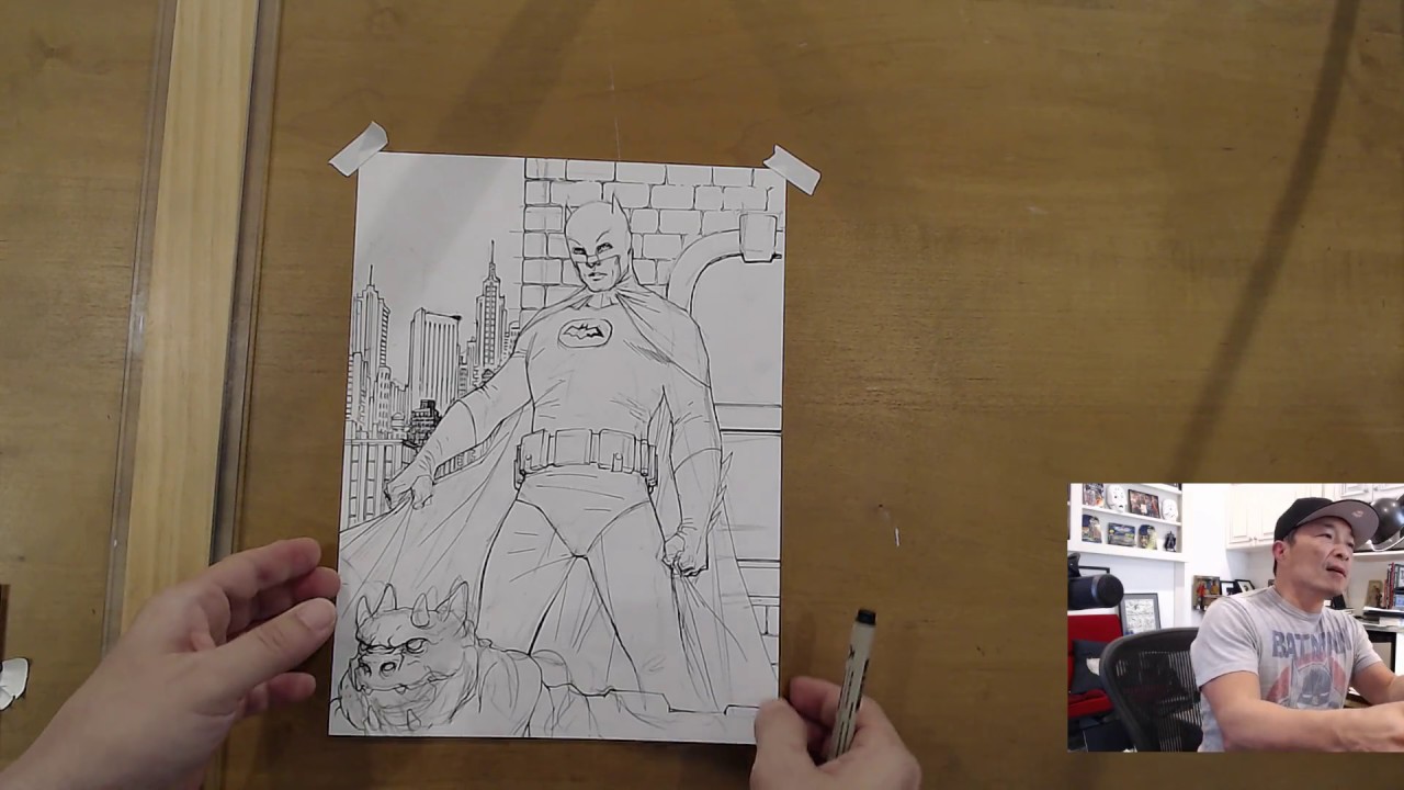NIGHTWING! MERCY! PHARAH! BATMAN! Livesketching with JIM LEE [artstream]