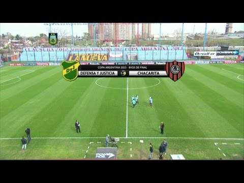 Futbol en vivo. Defensa y Justicia - Chacarita. Copa Argentina. FPT