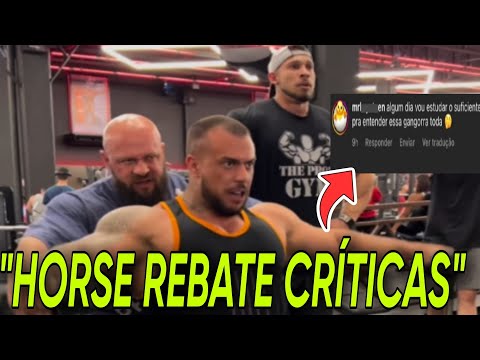 HORSE leva CRÍTICAS e FALA REAL P/ HATER falando do TREINO  FABRICIO PACHOLOK OMBROS e RAMON DINO