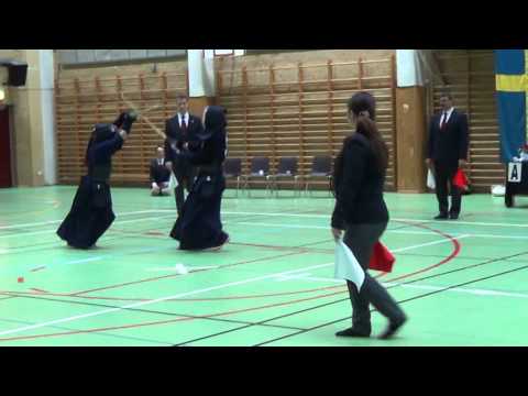 Kendo SM 2014 - Dam, Final - Michiko Komaki (röd) mot Maja Vågberg (vit)