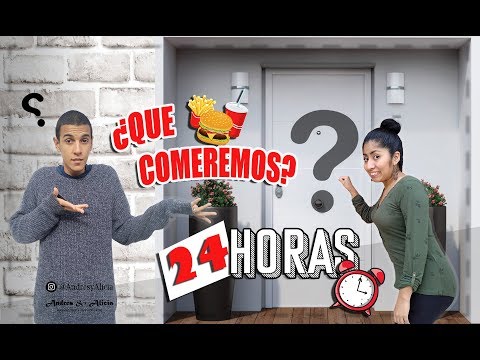 24 HORAS COMIENDO lo mismo que nuestros VECINOS: Challenge 😱 |Andres y Alicia 💖