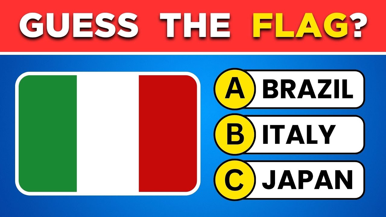 Can You Guess the Country by Its Flag? 🚩 50 Flags Quiz Challenge 🌎