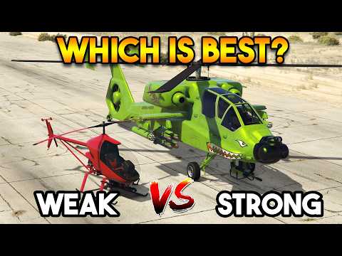 GTA 5 ONLINE : WEAK HELI VS STRONG HELI (WHICH IS BEST?)