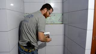 How to install Geberit Alpha series toilet push buttons התקנת לחצן גיברית דגם אלפא