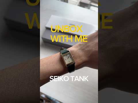 japan pickup 🇯🇵 #seiko #watch #tank#watchreview #watchaddict #unboxing #newpickup