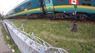 preview picture of video 'VIA Rail Train The Ocean arriving in Moncton'