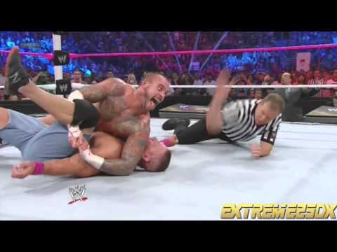 Cm Punk Uses The Rock Bottom On John Cena - HD Night Of Champions 2012