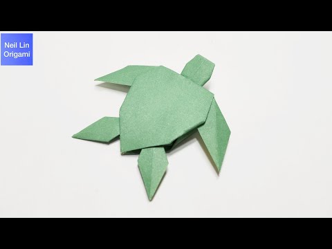 How to make a paper turtle - Origami Turtle Tutorial #paper craft